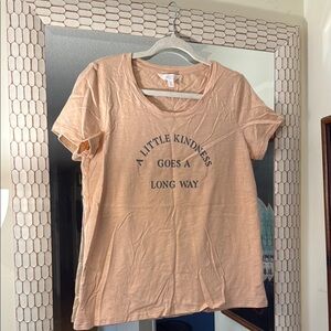 Peach Graphic Tee - A Little Kindness Goes a Long Way